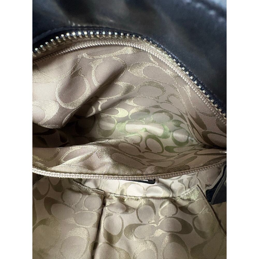 Coach Navy Christie Carry- All Handbag - Picture 12 of 14